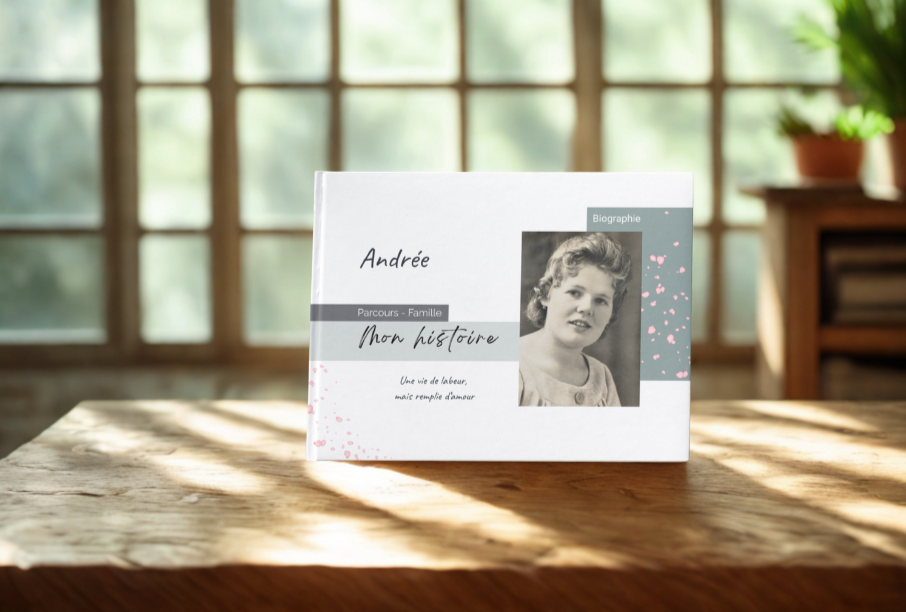 Livre biographie illustrée Andrée